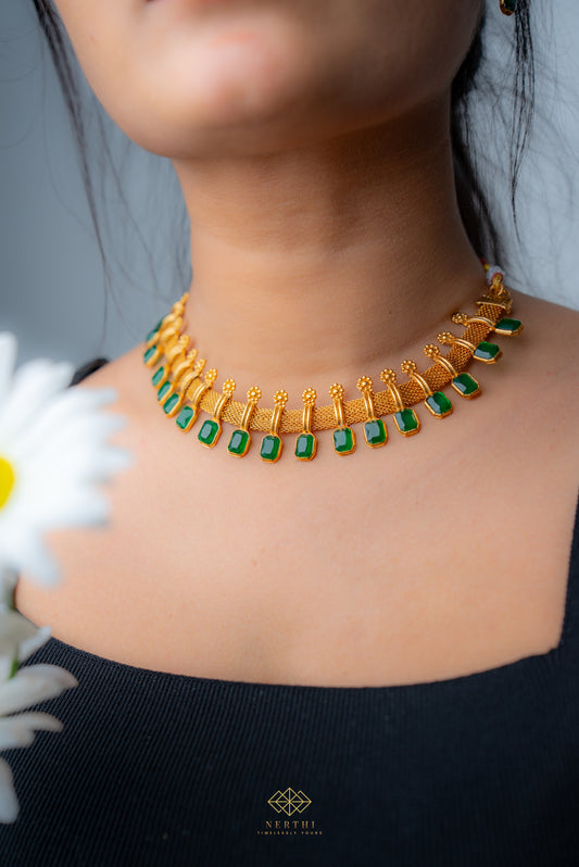 Aditi Green Necklace