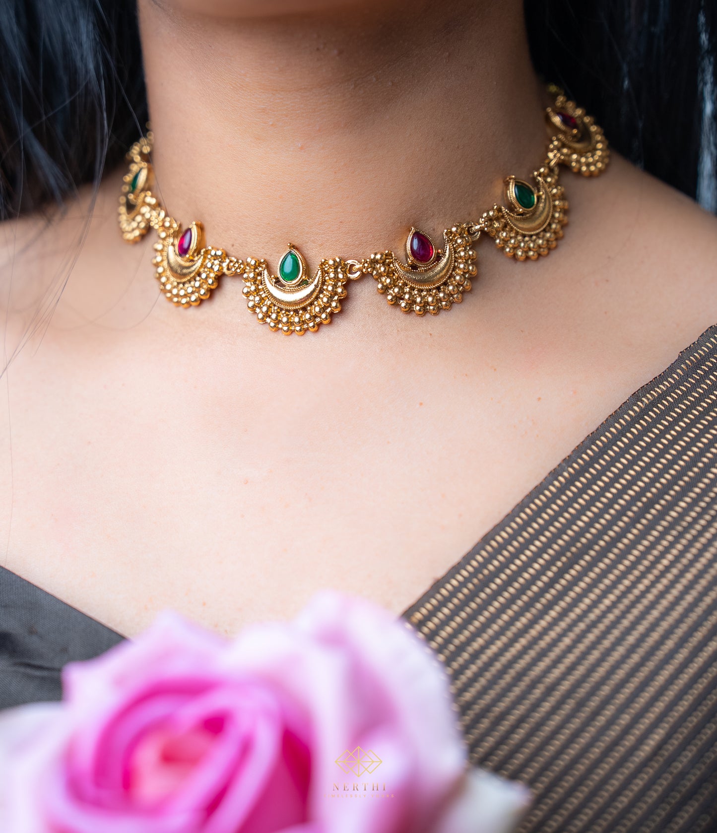 Chandra Multi Colour Choker